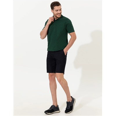 Lacivert Regular Fit Bermuda Şort