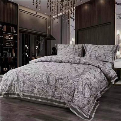 Скидки🍀Диор  постель 399🇫🇷состав:50%тенсель+50%хлопок плотность 120   Размер: евро (4 предмет) 200-230см/250-250см/50-70см-2шт