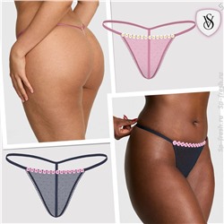 PINK LACE V-STRING PANTY