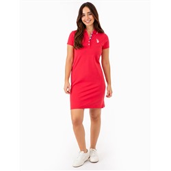 TIPPED POLO DRESS