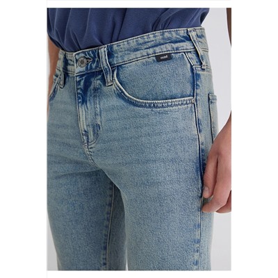Mavi Tim Street Gölgeli Indigo Mavisi Jean Şort 0428489645