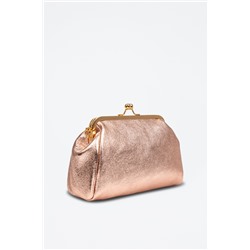 Bandolera de piel Ambivere Rosa dorado - Firenze Artegiani