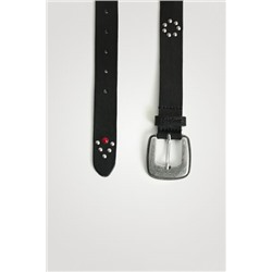 Cinturón piel tachuelas