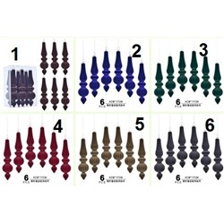 Очень красивые бархатные елочные игрушки