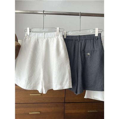 Женские  льняные шорты идеальной длины