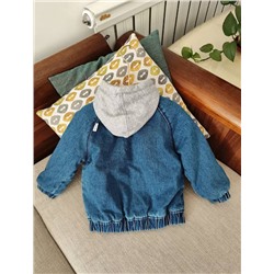 Детская джинсовая утепленная куртка на осень 1:1  ЗАР*А   Материал: хлопок, подкладка из полиэстера Экспорт