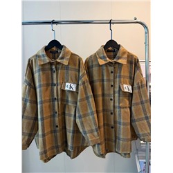 Теплая клетчатая рубашка СК