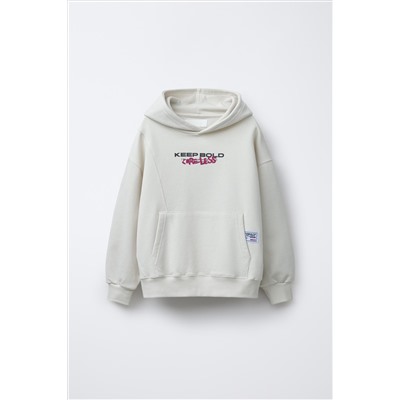 SLOGAN PRINT HOODIE