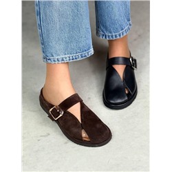 Босоножки коричневая замша