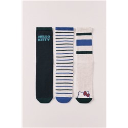 Pack 3 calcetines largos estampado Hello Kitty