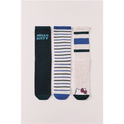 Pack 3 calcetines largos estampado Hello Kitty