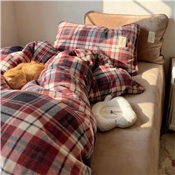 Комплект постельного белья из молочного велюра