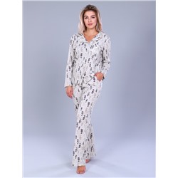 Женская пижама со штанами и рубашкой ТК-252.сер
