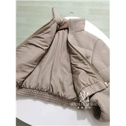 Женская куртка с вязаной фактурой