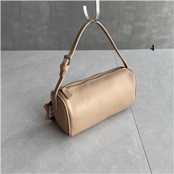 Маленькая женская сумка-тубус из натуральной кожи