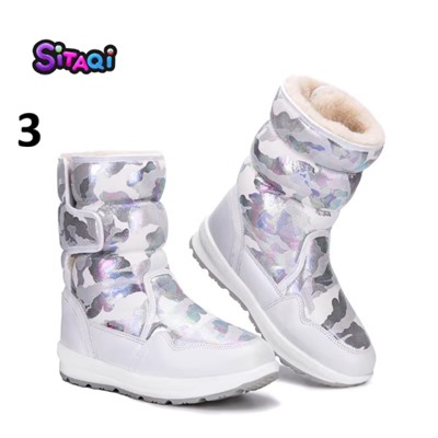 Зимние водонепроницаемые дутики на флисе