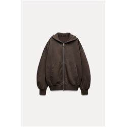 OVERSIZE ZIP-UP HOODIE