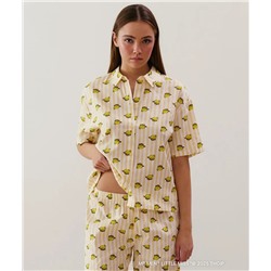 Camisa amarilla de algodón Madame Chill