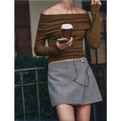 Женский свитер с открытыми плечами 2 цвета ЗАР*А