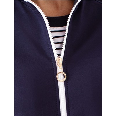 Бомбер среднего объема из футера двухнитки с эластаном