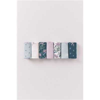 Pack 7 bragas clásicas estampados multicolor