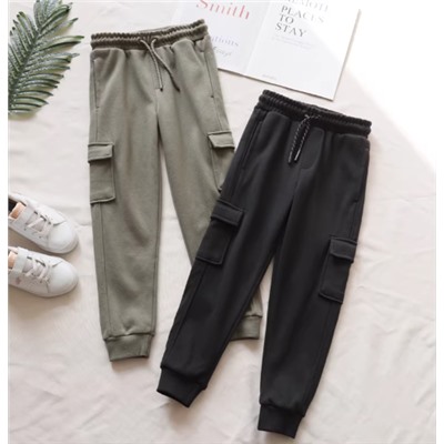 Штаны карго теплые для мальчиков. Материал: 80% хлопок, 20% полиэстер