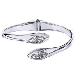 Браслет Эдем (кристаллы SW белые; покрытие родий), Есть комплект