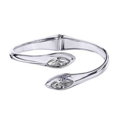 Браслет Эдем (кристаллы SW белые; покрытие родий), Есть комплект