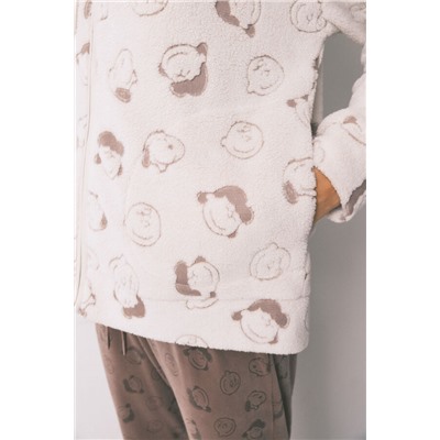 Bata corta borreguito blanco Snoopy