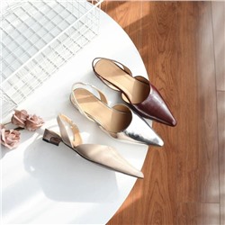 Женские кожаные туфли-слингбэки, экспорт