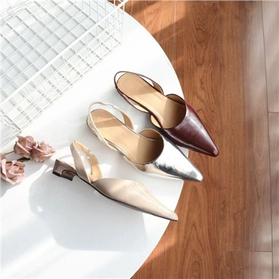 Женские кожаные туфли-слингбэки, экспорт