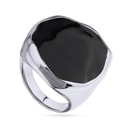 Кольцо Палитра (эмаль черная; покрытие родий), Есть комплект