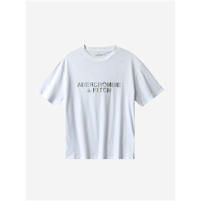 Женская футболка с вышивкой (2 цвета) Аберкромби энд Фи*ч