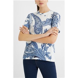 Camiseta manga corta paisley