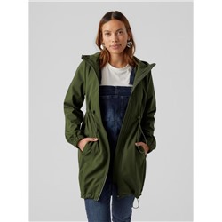 Демисезонная куртка/ветровка для беременных 3 в 1 с капюшоном со слинговставкой и вставкой для большого живота Vero Moda. Благодаря конструкции "три в одном" может использоваться после родов.  Материал: бионическая ветрозащитная и водоотталкивающая ткань