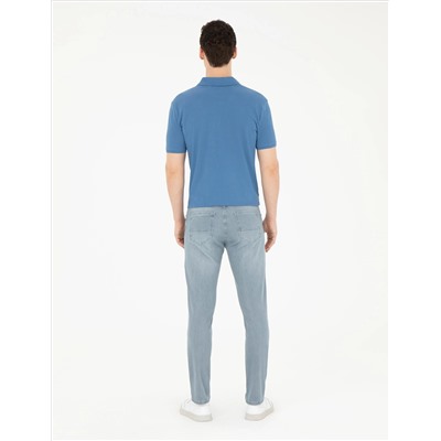 Açık Mavi Slim Fit Jean Pantolon