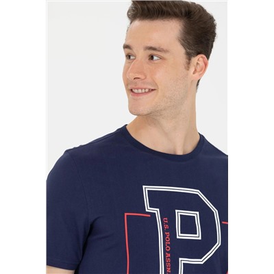 Erkek Lacivert Bisiklet Yaka Tişört