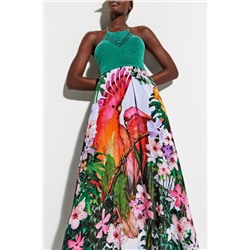 Vestido playero tropical