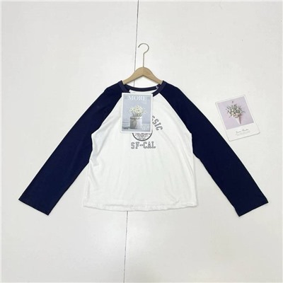 Хлопковый лонгслив   GA*P 🩶  Унисекс модель