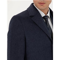 İndigo Ex. Slim Fit Kaşe Kaban