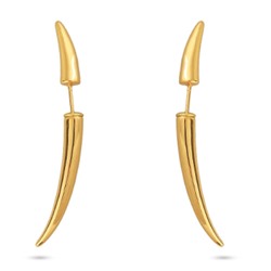 Серьги Клык (покрытие золото), Есть комплект