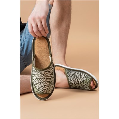 Тапки мужские с пробковой стелькой МШО(пр)