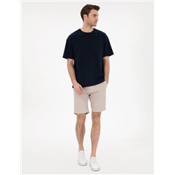 Lacivert Comfort Fit Basic Tişört