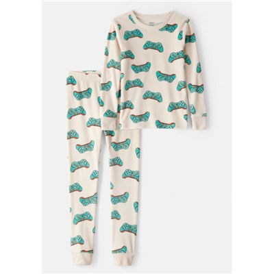 Carter's   Boys Polar Bear Print DreamPlush Long-Sleeve Snug Fit 2-Piece Pajamas - Black