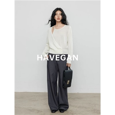 Лёгкая ассиметричная кофта из смесового льна (7 цветов)