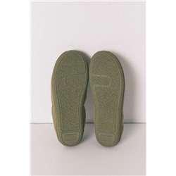 Zapatillas casa mocasín verde