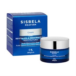 Крем для лица Sisbela Reafirm Deliplus Revitalizing and Restructuring Facial Cream с рибонуклеиновой кислотой РНК, дезоксирибонуклеиновой кислотой ДНК и силиконом