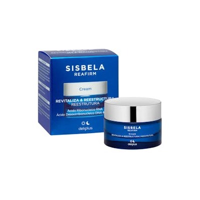 Крем для лица Sisbela Reafirm Deliplus Revitalizing and Restructuring Facial Cream с рибонуклеиновой кислотой РНК, дезоксирибонуклеиновой кислотой ДНК и силиконом