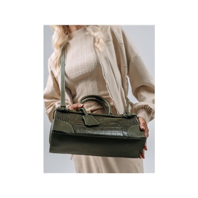 Сумка Lanotti CROCO LINE 8346/зеленый