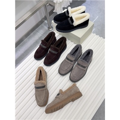 Лоферы люкс натуральная  замша